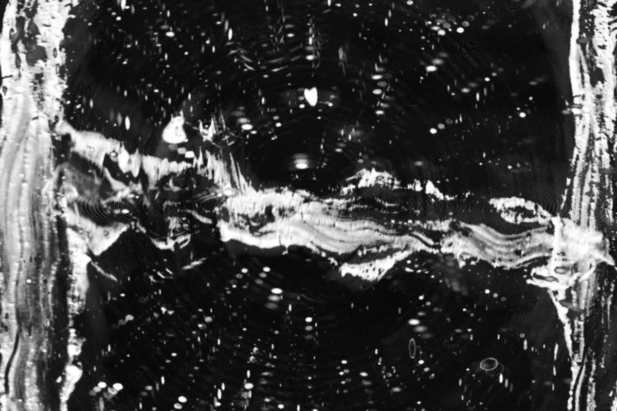 Abstract black and white artwork
